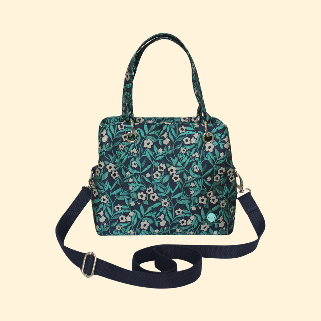 Earth Squared Jacquard Camille Bag - Teal