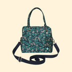 Earth Squared Jacquard Camille Bag - Teal