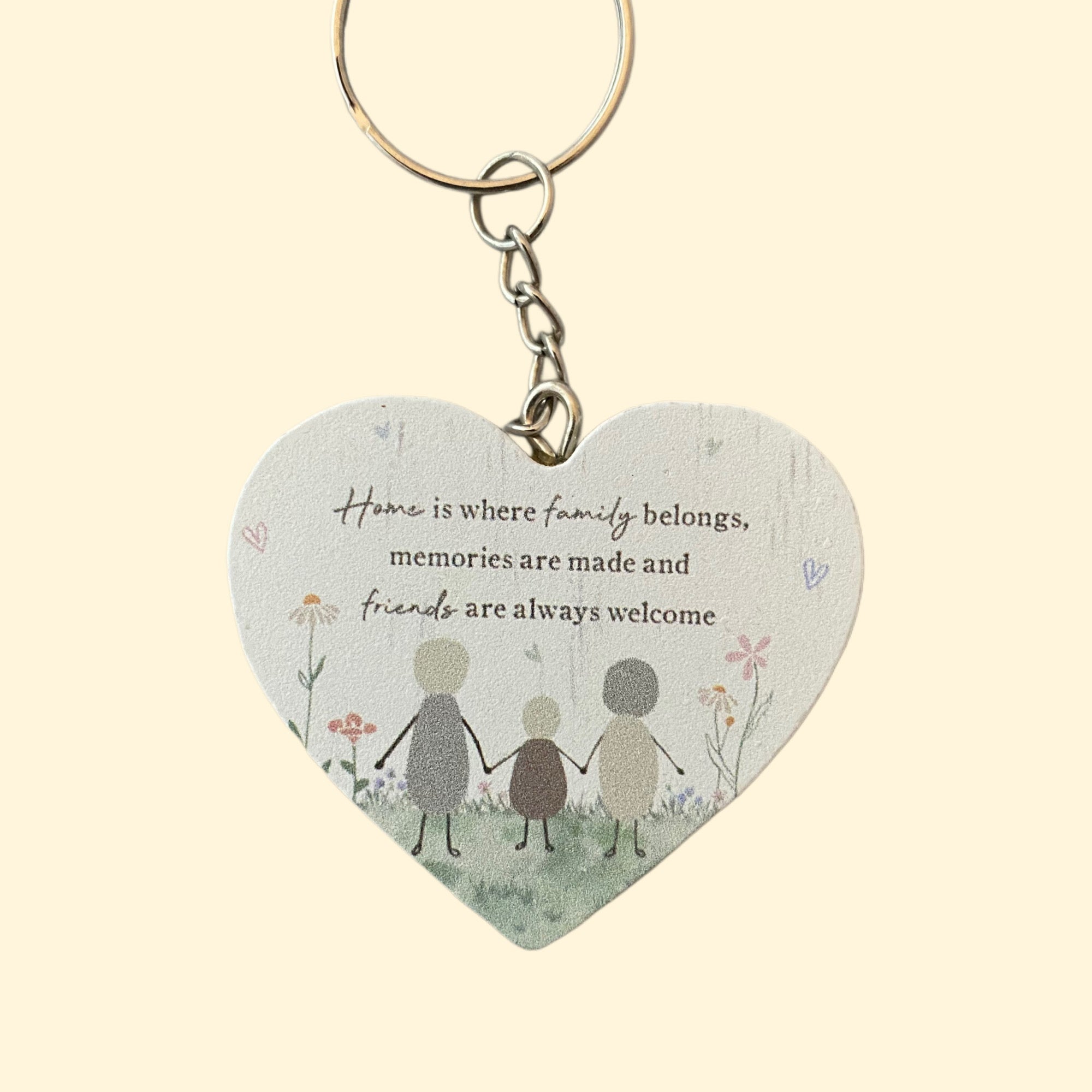 Heart Keyring - Various Sentiments