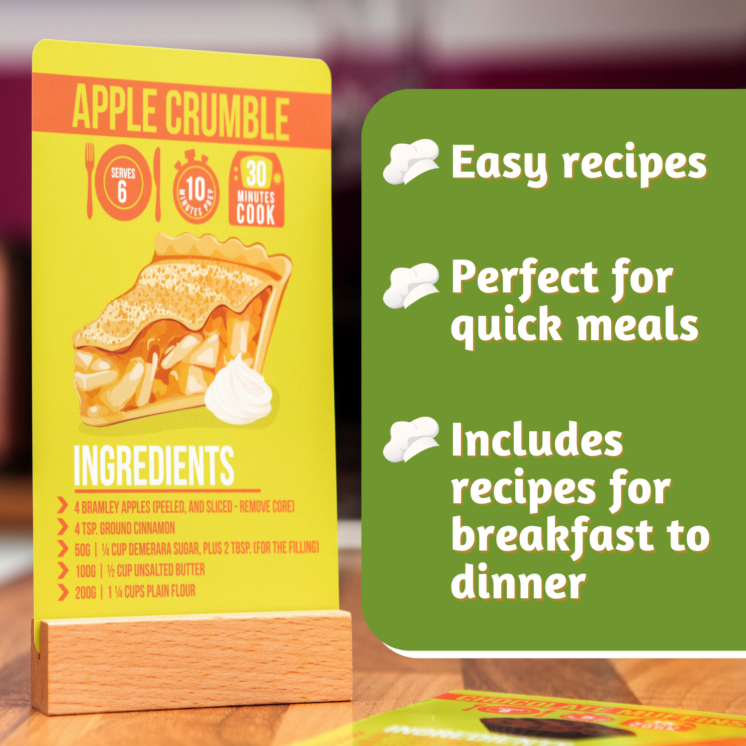 Easy Eats - Air Fryer Recipe Cards - 10 Minute Prep Recipes