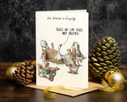 Six Geese a-Laying Christmas Card